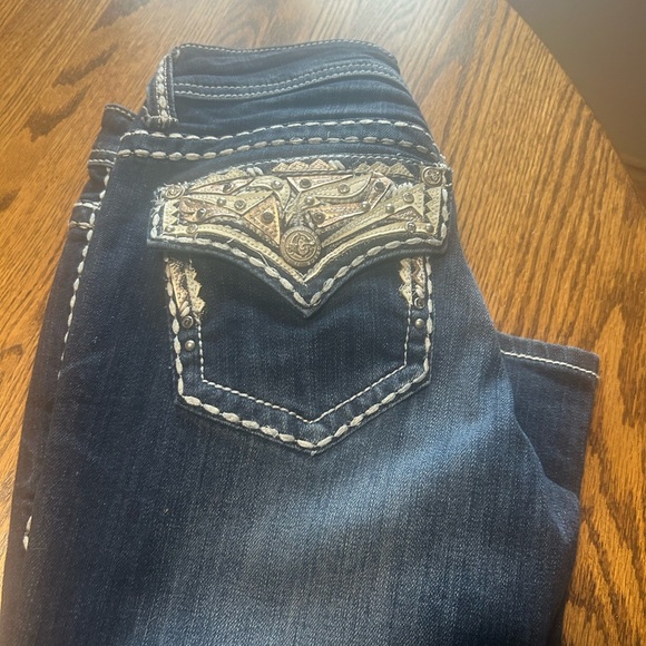 Grace Women's Dark Blue Boot Cut Jeans - Picture 3 of 5